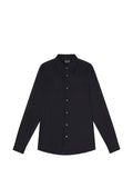 Camisa de algodón Emporio Armani — negra