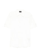 Camisa de algodón Emporio Armani — Blanco