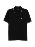 Polo Emporio Armani de algodón con logotipo - Negro
