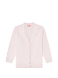 Diesel Logo Wool Blend Cardigan — Pink