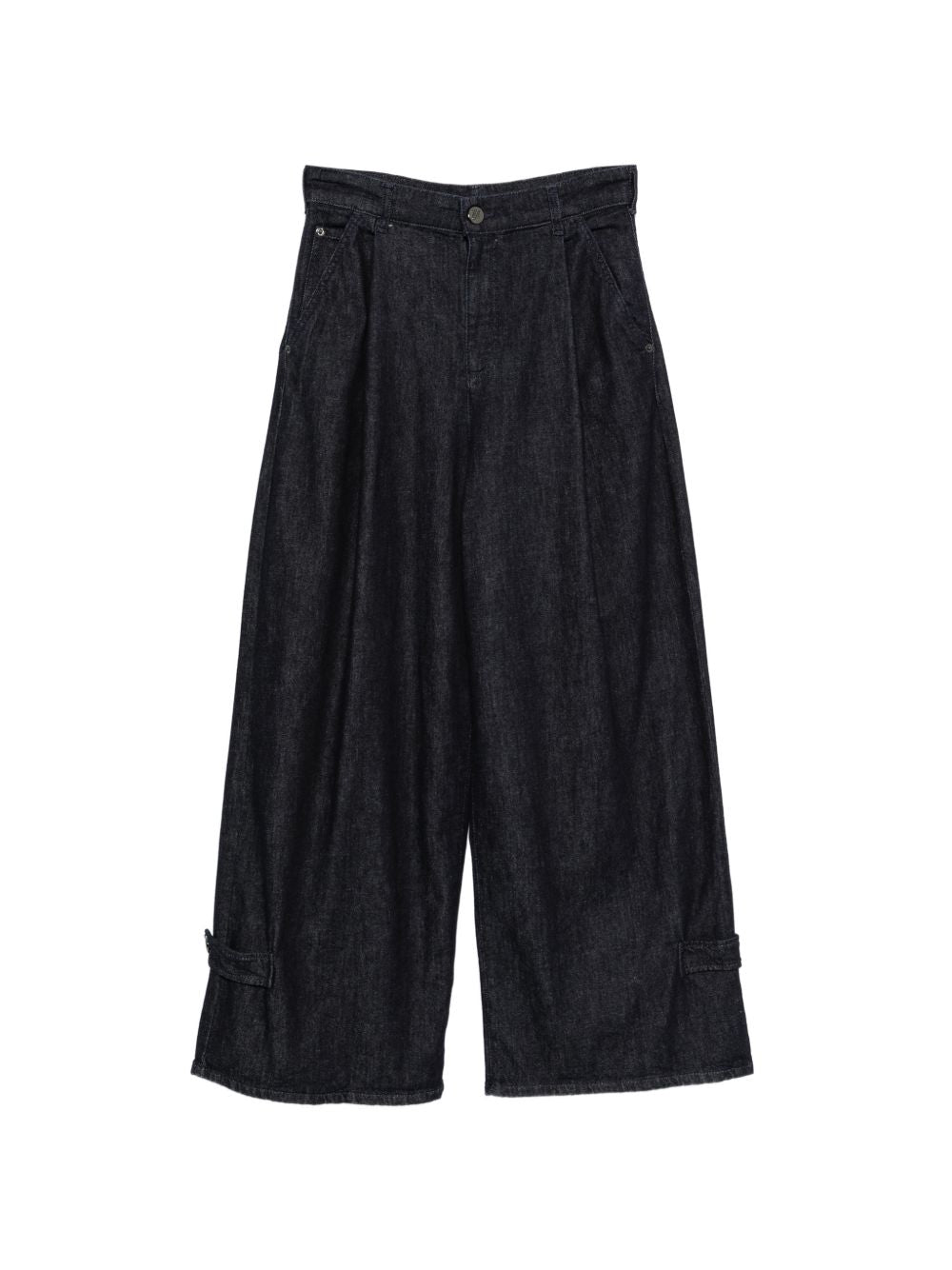 Emporio Armani Pleated Denim Jeans — Ink