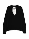 extreme cashmere Cashmere V-Neck Sweater — Black