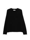 extreme cashmere Suéter de cuello redondo de cachemira — Negro