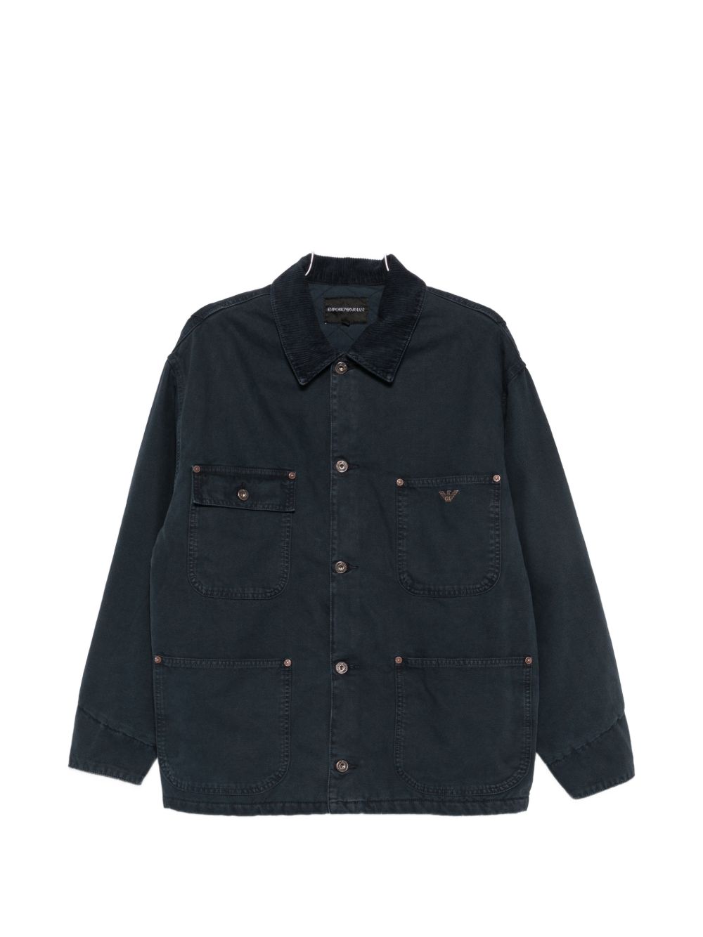 Emporio Armani Cotton Denim Jacket — Navy