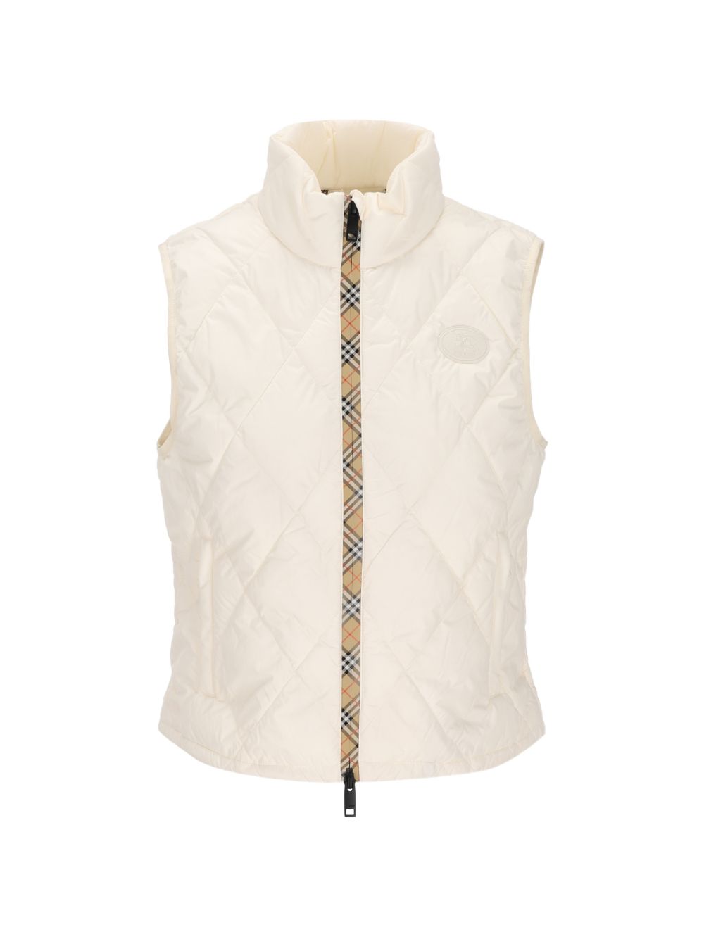 Burberry Quilted Down Vest — White