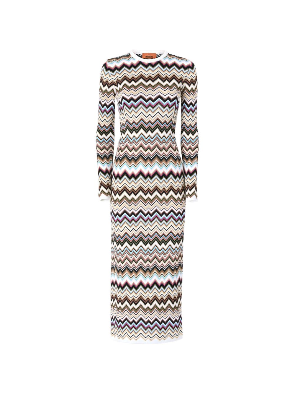 Missoni Zigzag Knit Dress — Multicolor