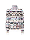 Missoni Zig-Zag Knit Turtleneck Sweater — Multicolor