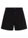 L'agence Lissania Denim Shorts — Black