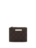 Gucci Plaque-Embellished GG Canvas Wallet — Brown