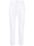 Jacob Cohen Mid-Rise Slim-Cut Jeans — White
