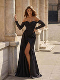 Sheath Sweetheart Neckline Long Prom Dress With High Split