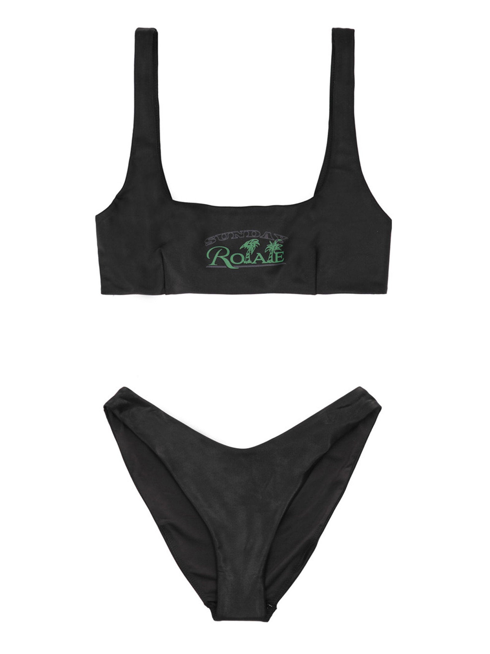 Rotate Birger Christensen Pearl Bikini Set — Black