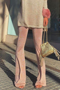 Stylish Flamingo Straight Leg Glitter Pants