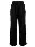 Co Front Pleated Trousers — Black