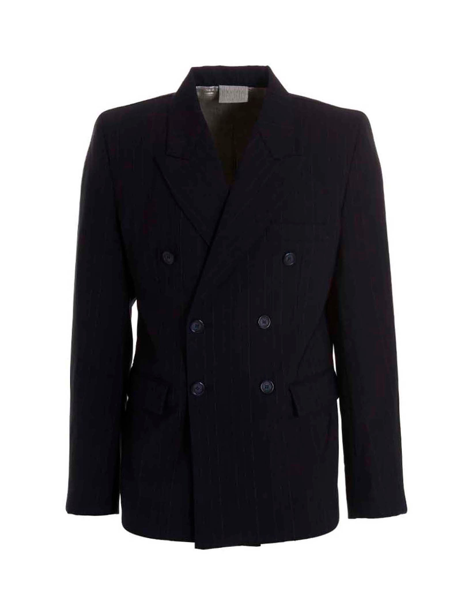 Vtmnts Tailored Virgin Wool Blazer — Black