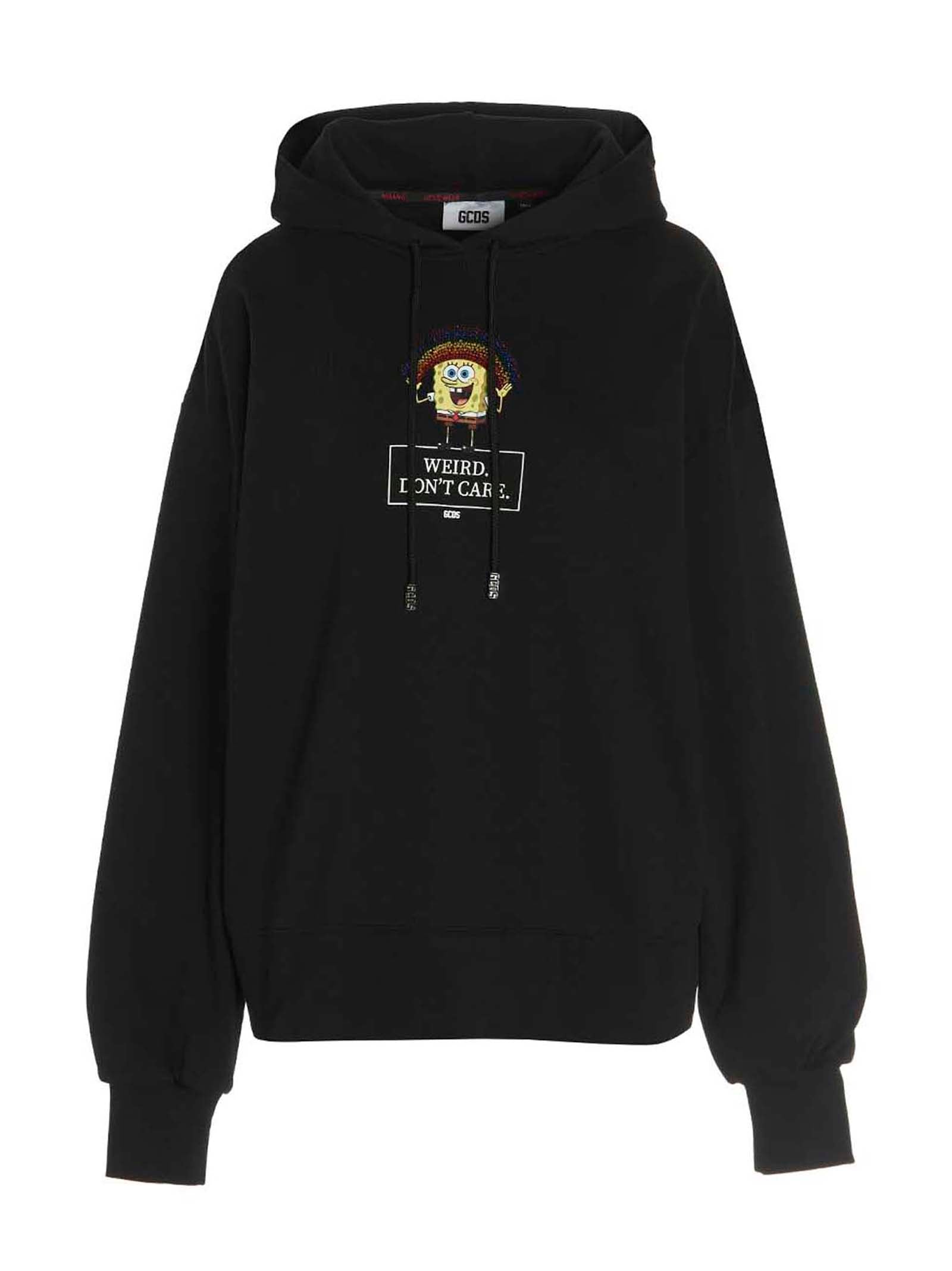 Gcds Sequin-Embellished Logo Hoodie — Black