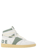 Rhude Rhecess Hi Sneaker — white