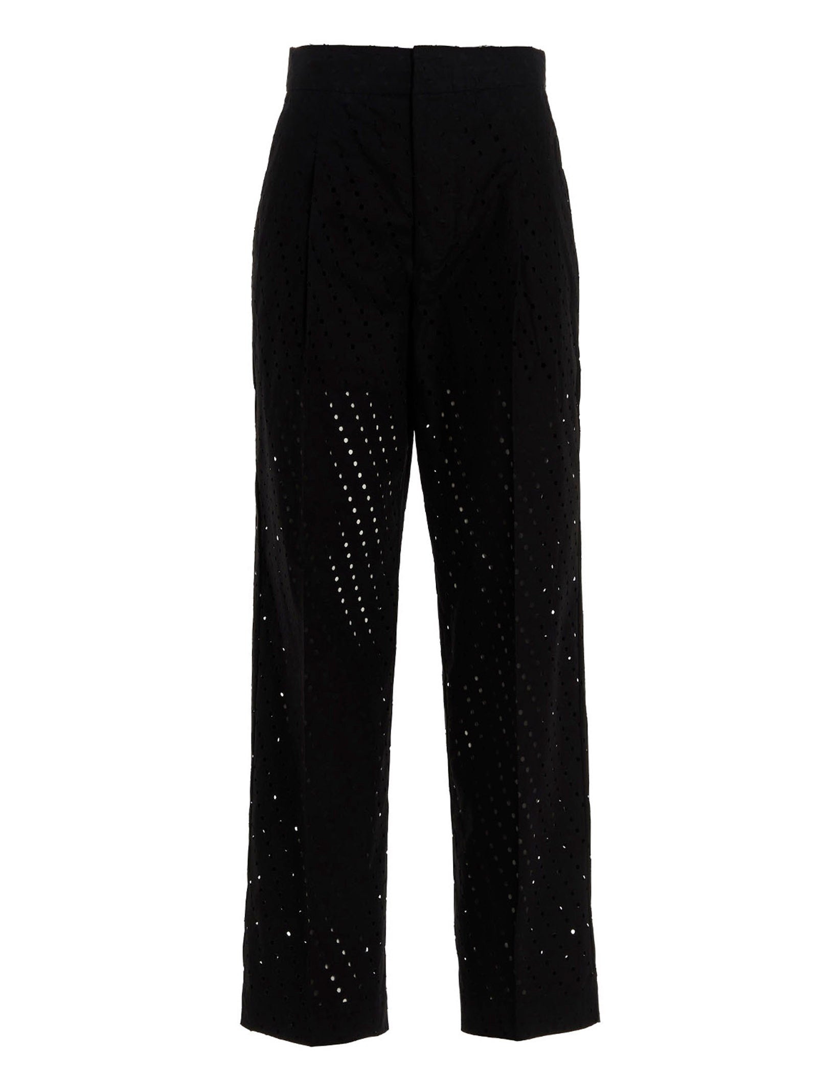 Nude Studded Trousers — Black