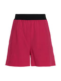 Msgm Wool Bermuda Shorts — Magenta