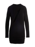 Versace Cut-Out Jersey Dress — Black