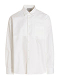 Vtmnts Barcode-Print Shirt — White