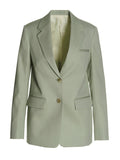 Lanvin Single-Breasted Wool Blazer — Sage