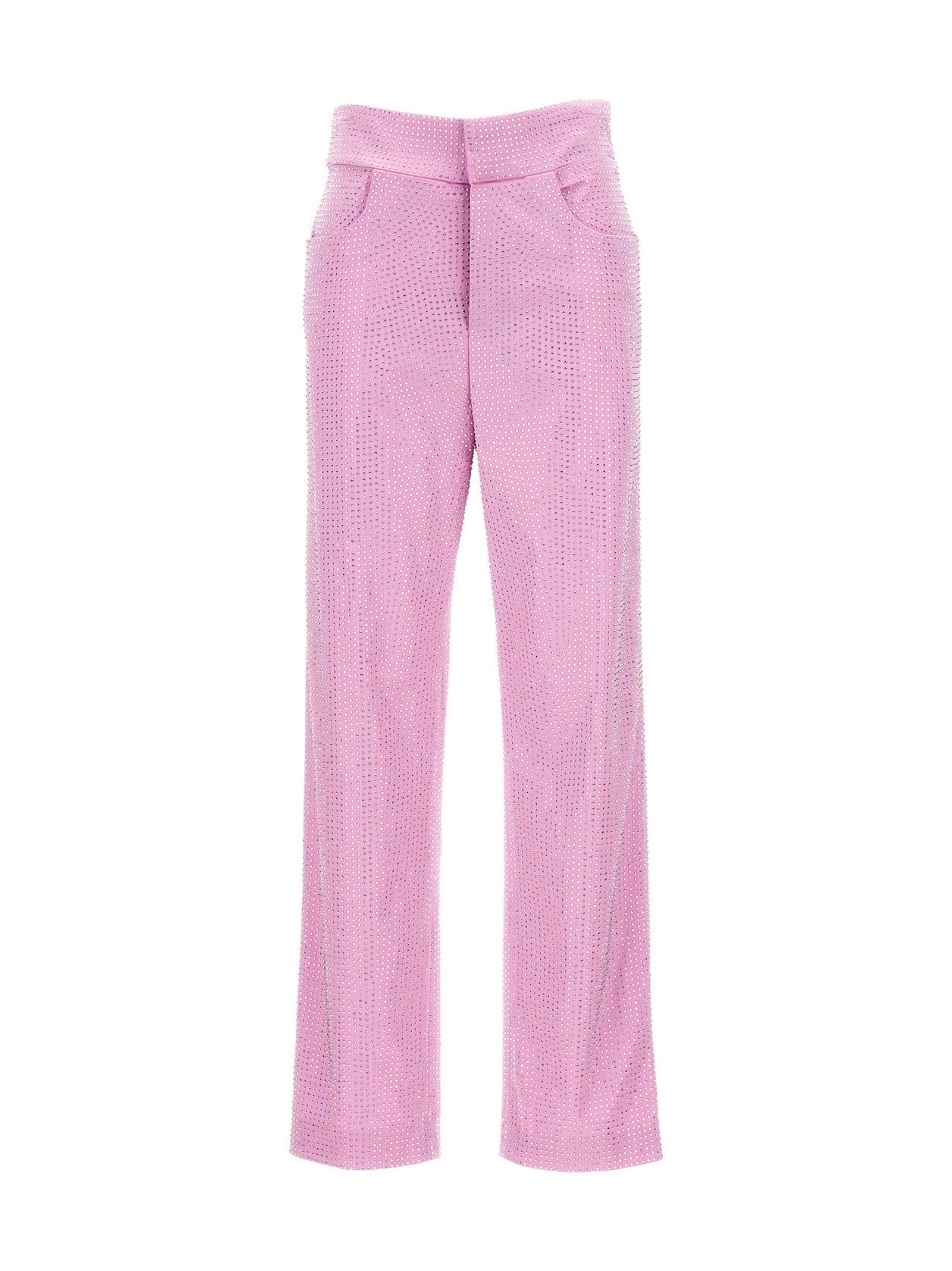 Giuseppe Di Morabito Crystal-Embellished Trousers — pink