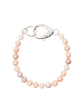 Silver Bracelet With Mixed Pink Freshwater Pearls Woman