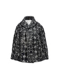 Comme Des Garcons Laser-Cut Lace Jacket — Black