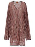 Vitelli Wave Jacquard Sweater — Red