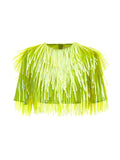 Sportmax Petalo Blouse — Lime