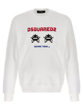 Dsquared2 Logo-Print Cotton Sweatshirt — White