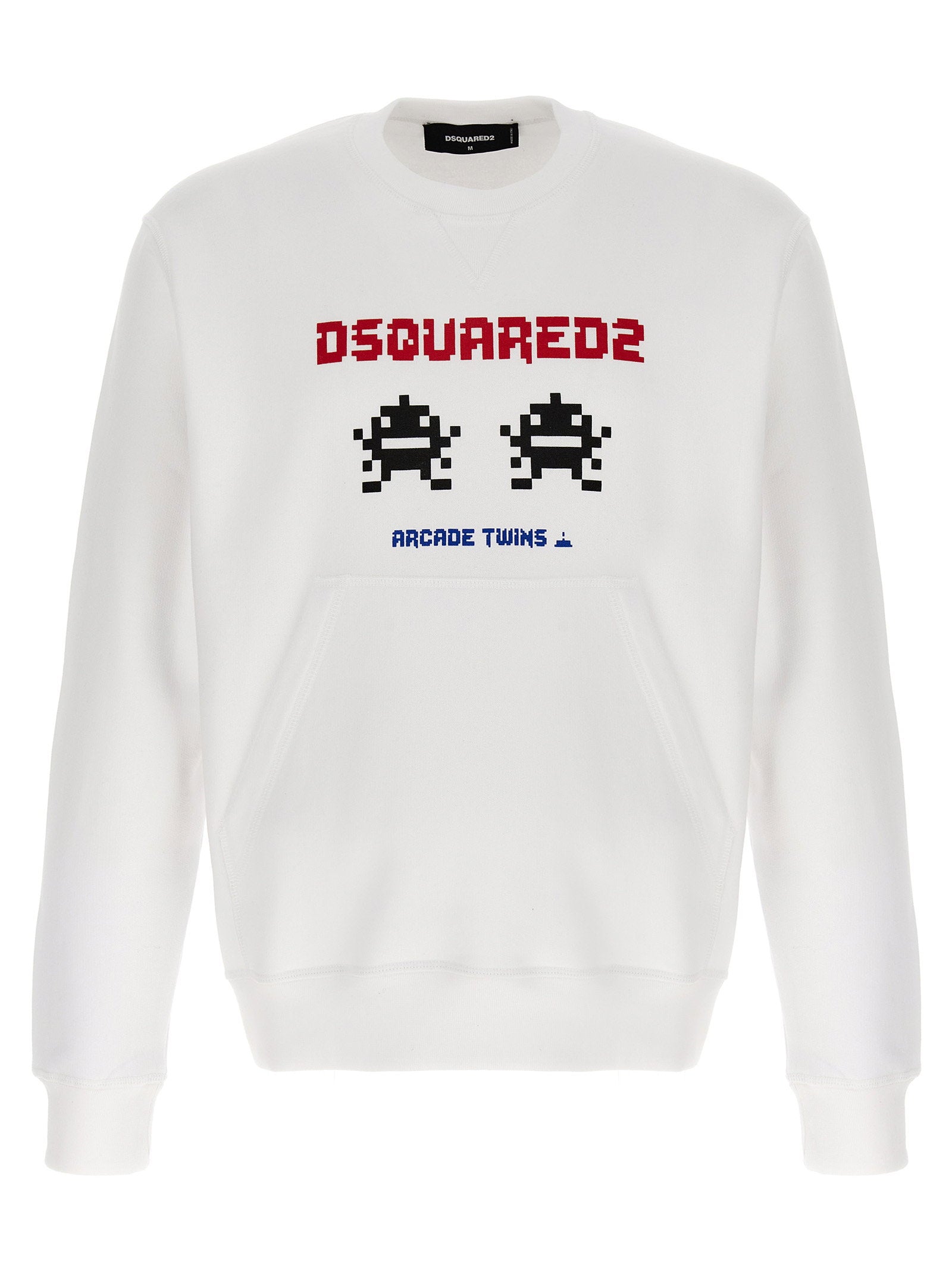 Dsquared2 Logo-Print Cotton Sweatshirt — White