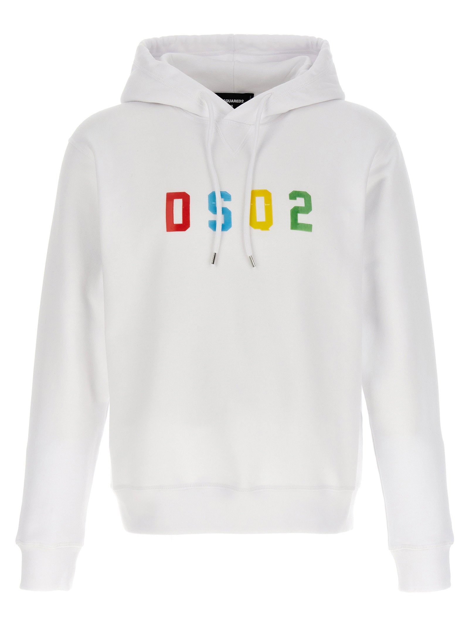 Dsquared2 Rubberized Logo Hoodie — White