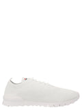 Kiton Textured Knit Sneaker — White