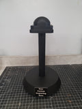 Custom Engraved Helmet Display Stand By Prop Money Inc.