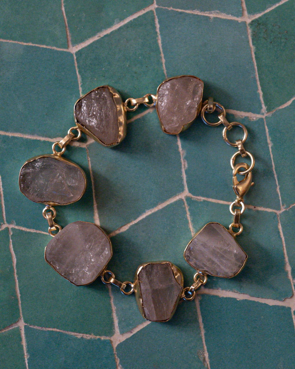 Pulsera Piedra Cuarzo Rosa CS