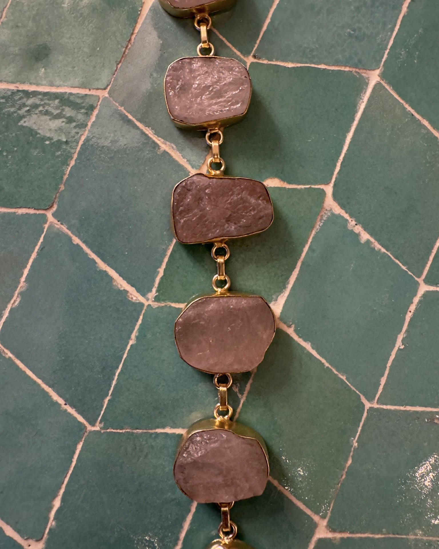Pulsera Piedra Cuarzo Rosa CS