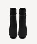 AmberGlow Square Toe Heeled Ankle Boot