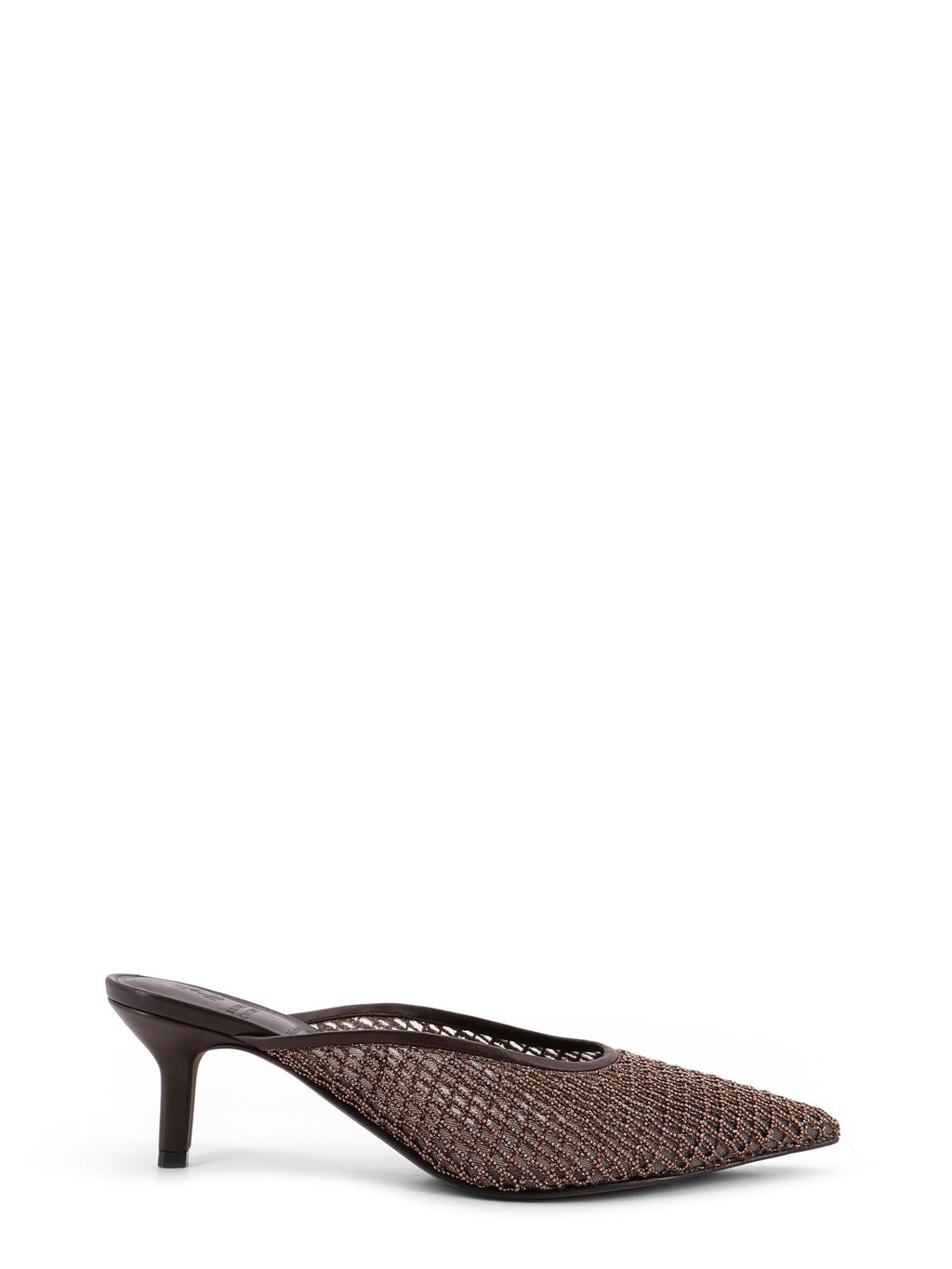 Brunello Cucinelli Sandals Brown Rose Gold Pelle - 41