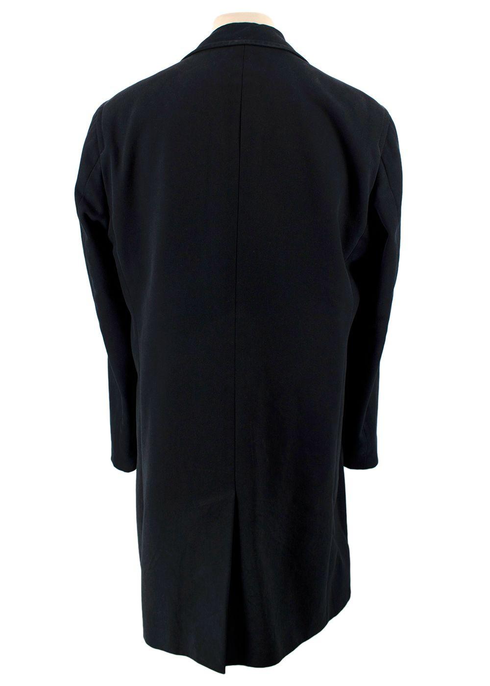 Torrente Navy Cotton Single-breasted Coat