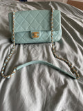 Chanel Blue Lambskin in the Loop Flap Bag