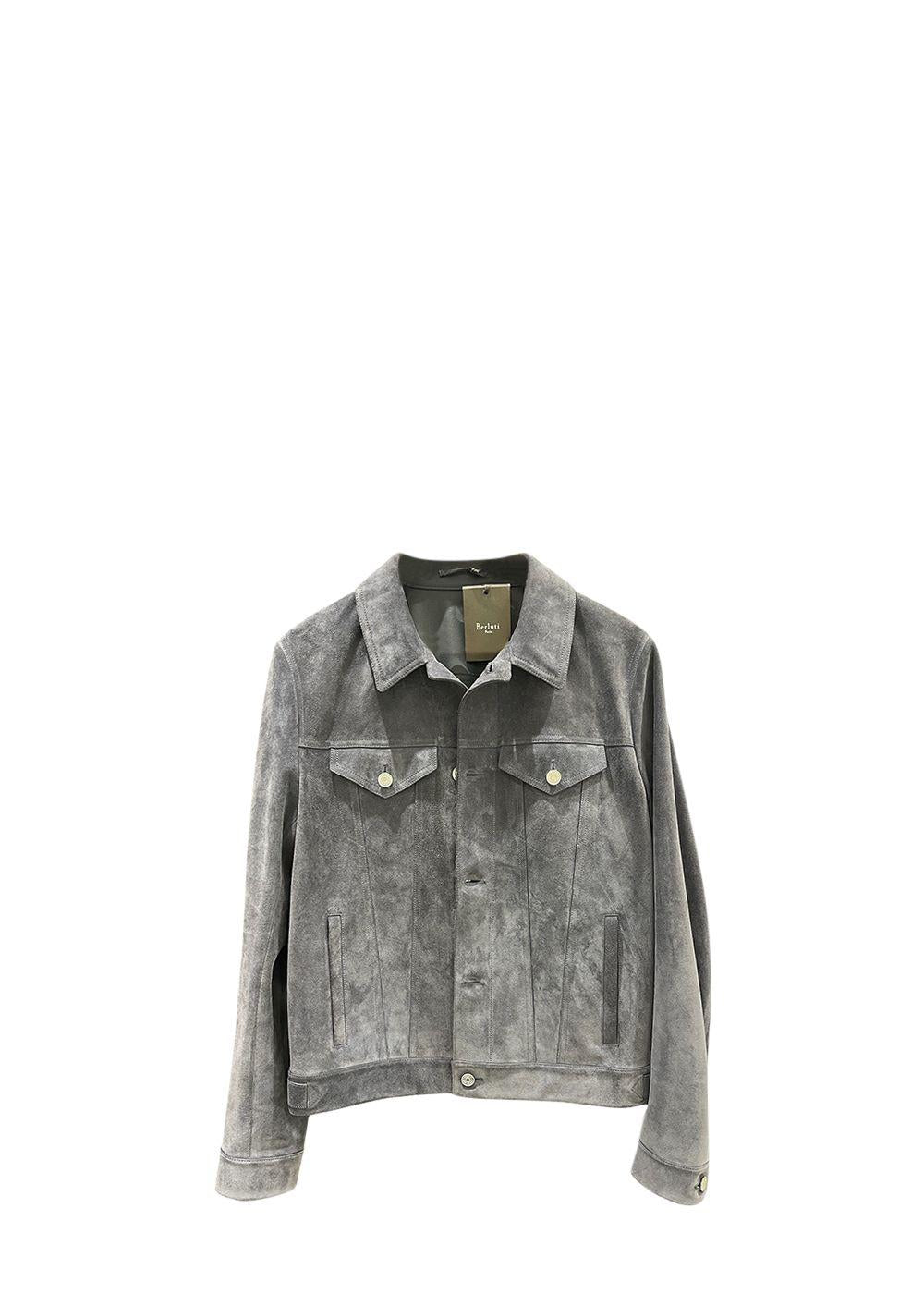 Blue-Gray Suede Jacket