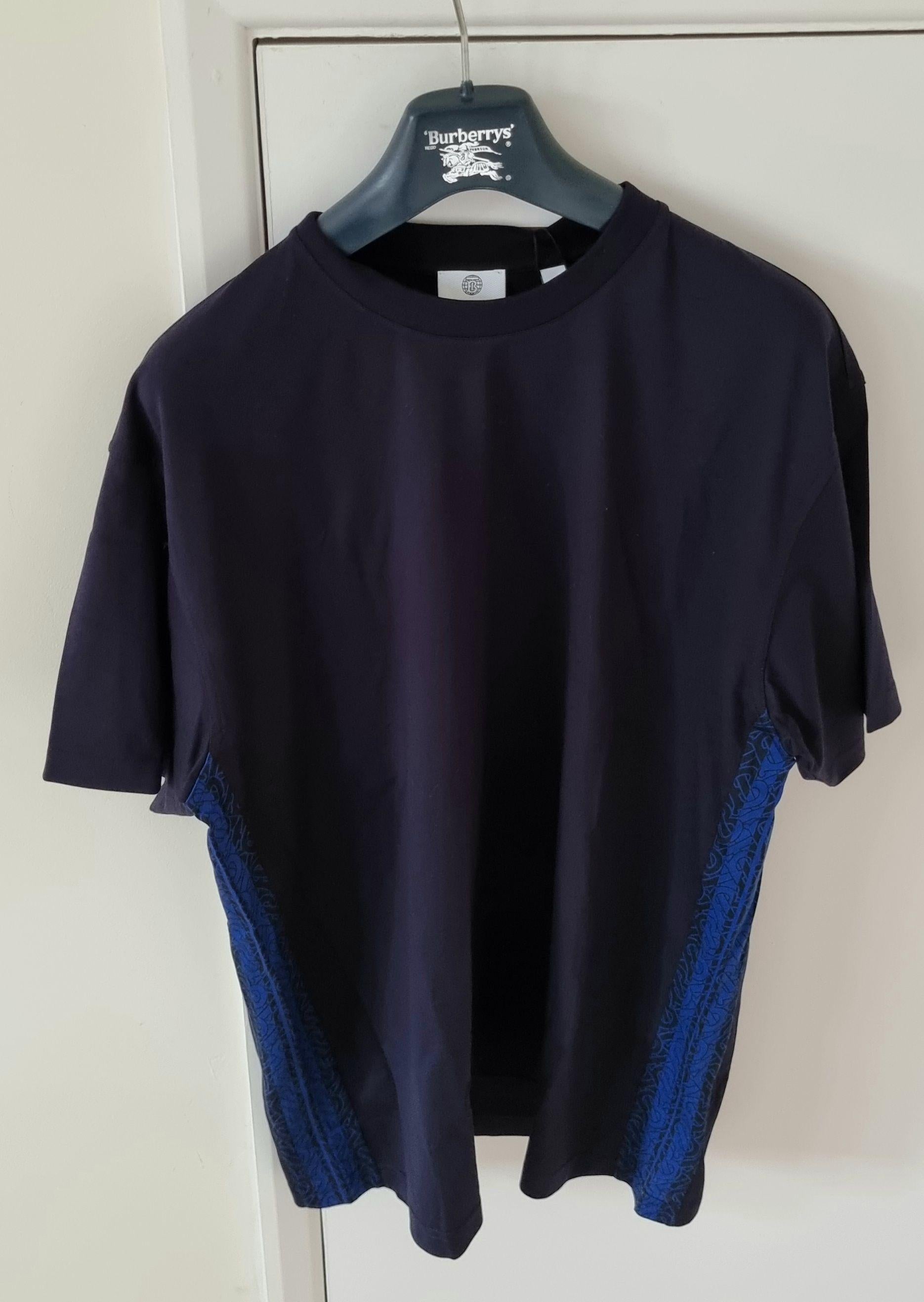 TB Striped Navy Blue Cotton T-Shirt