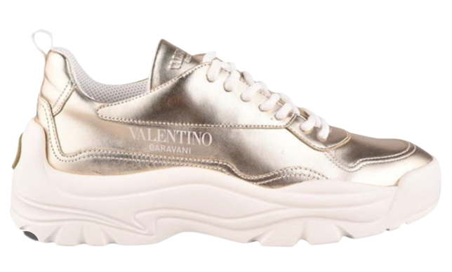 Valentino Gold Gumboy Trainers