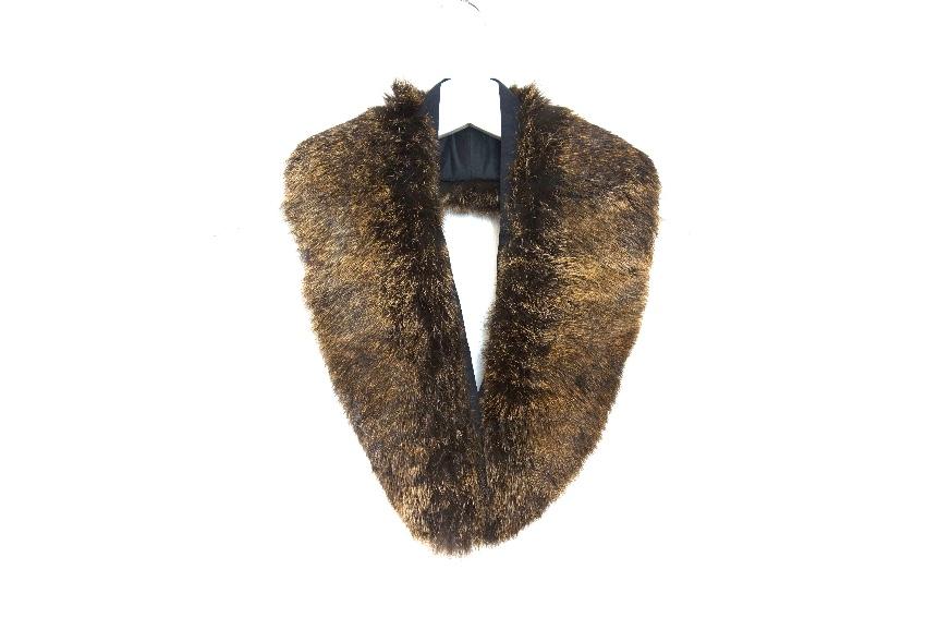 Theory Black Tailored Jacket with Rabbit Fur Removable Collar