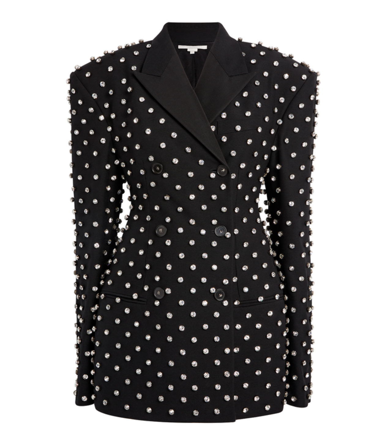 Stella McCartney Crystal Embellished Oversized Double-Breasted Blazer