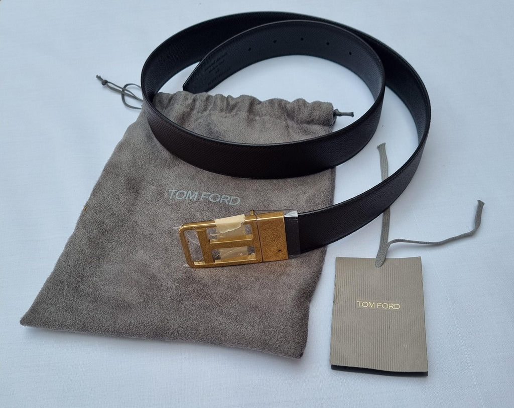 Frame T Leather Belt - Size 95