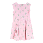 Jacadi baby pink sleeveless printed dress