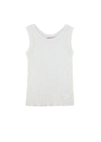Kids 10Y Cream Ribbed Knit Vest